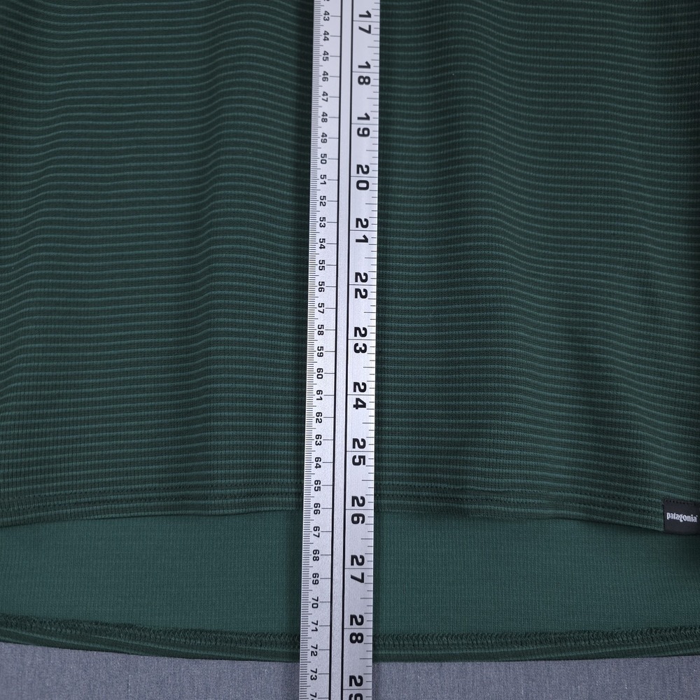 Patagonia Capilene 2 Lightweight Baselayer Mens XL Green Striped Polartec Crew - Picture 5 of 8